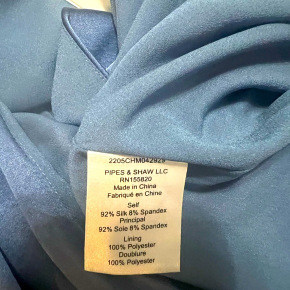 🔴 SOLD Veronica Beard Steel Blue Silk Dress - Picture 10 of 14